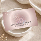 Esthetician Celestial Glow Blush Pink Luxury 名刺