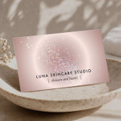 Esthetician Celestial Glow Blush Pink Luxury 名刺