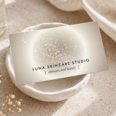Esthetician Celestial Glow Champagne Gold Luxury 名刺