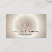 Esthetician Celestial Glow Champagne Gold Luxury 名刺 (正面)