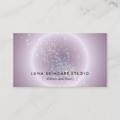 Esthetician Celestial Glow Modern Soft Lavender 名刺 (正面)
