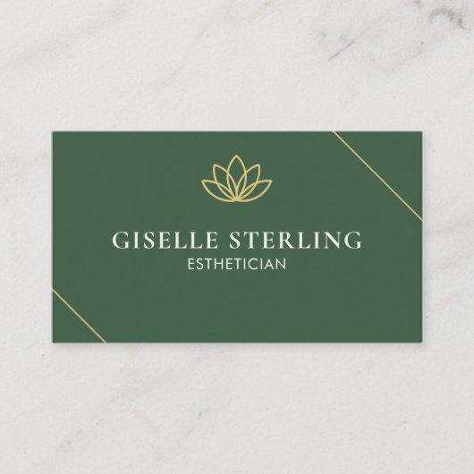 Esthetician Green Gold 名刺 (正面)