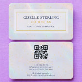 Esthetician Holographic QR Code 名刺