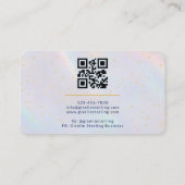 Esthetician Holographic QR Code 名刺 (裏面)
