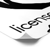 Esthetician Licensed To Exfoliate ポスター (角)