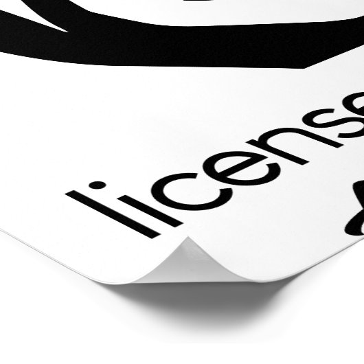 Esthetician Licensed To Exfoliate ポスター (角)