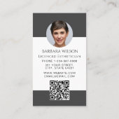 Esthetician Med Spa Luxury Beauty qr code 名刺 (裏面)