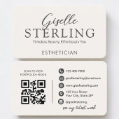 Esthetician Neutral QR Code 名刺