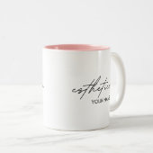 Esthetician Notebook - Personalized Gift ツートーンマグカップ (正面右)