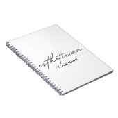 Esthetician Notebook - Personalized Gift ノートブック (右側)