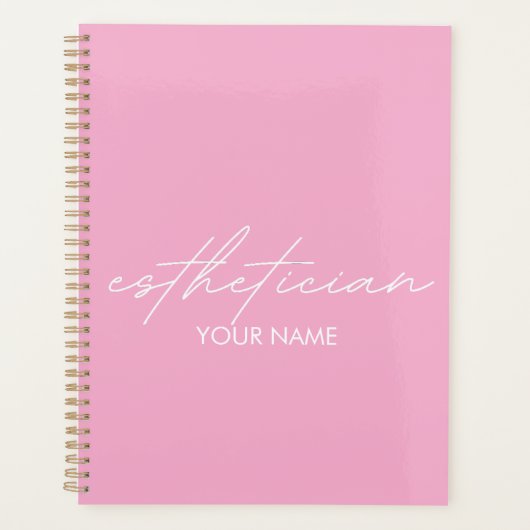 Esthetician Notebook - Personalized Gift プランナー手帳 (正面)