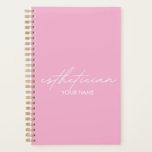Esthetician Notebook - Personalized Gift Planner プランナー手帳 (正面)