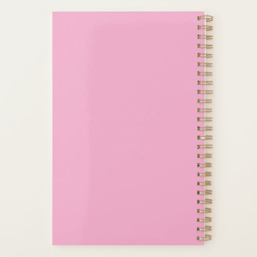 Esthetician Notebook - Personalized Gift Planner プランナー手帳 (裏面)
