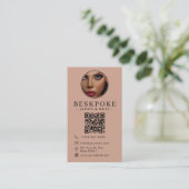 Esthetician Photo Feed Boho Social Media QR Code 名刺 (スタンド正面)