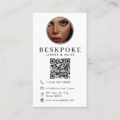 Esthetician Photo Feed Grid Social Media QR Code 名刺 (正面)