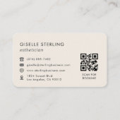 Esthetician QR Code  名刺 (裏面)