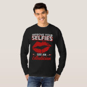 Esthetician Selfies Lips Esthetic Beautician Cosme Tシャツ (正面フル)