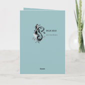 Estheticionのための卒業の娘 カード (裏面)