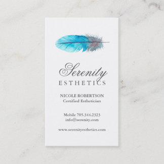 Estheticsの青い羽の名刺 名刺