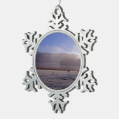 Esthwiate Water Winter Holiday CardポスターフォトB スノーフレークピューターオーナメント (右)