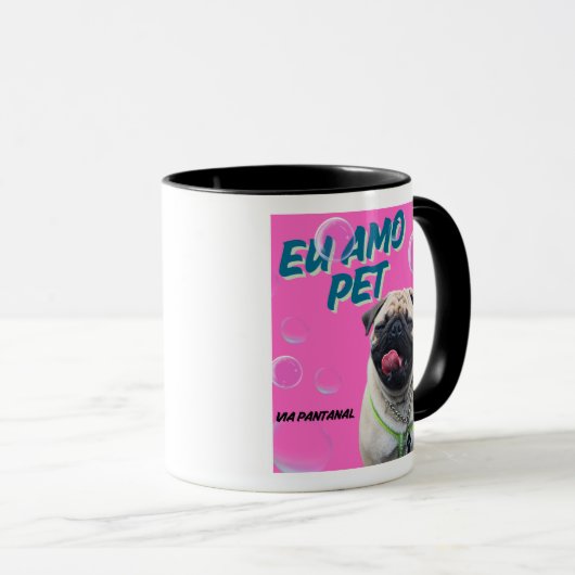 Estilo: Caneca Combo Via Pantanal pet rosa マグカップ (正面右)