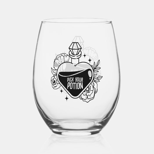 Estilo de Bebida: Vaso de vino sin tallo, Conjunto ステムなしワイングラス (正面)