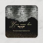 estilo de ladrillo construcción スクエア名刺 (正面)