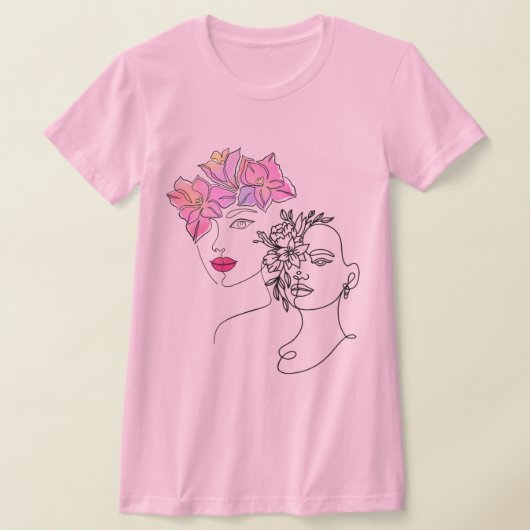  Estilo e Elegância em Traços Minimalistas" Tシャツ (レイダウン)