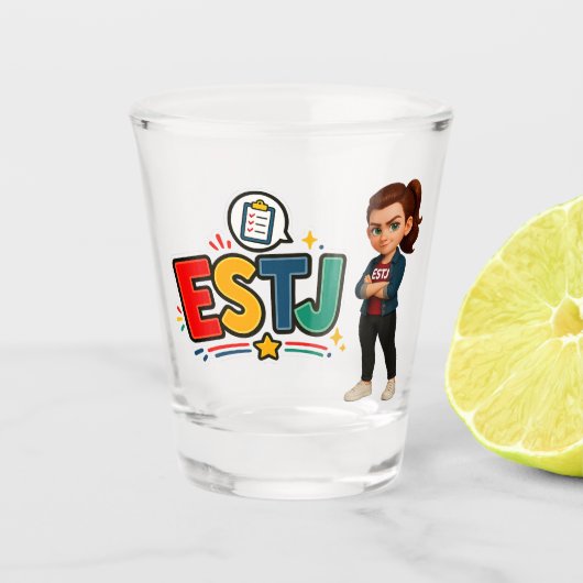 ESTJ — A Líder Organizadora ショットグラス (正面)