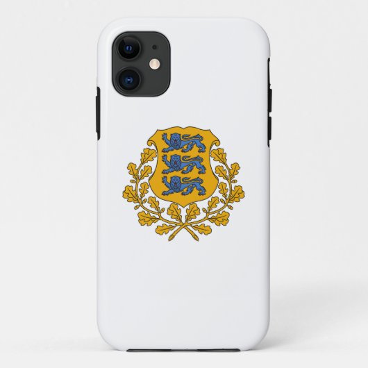 Estonia country coat arms symbol emblem flag Case-Mate iPhoneケース (裏面)
