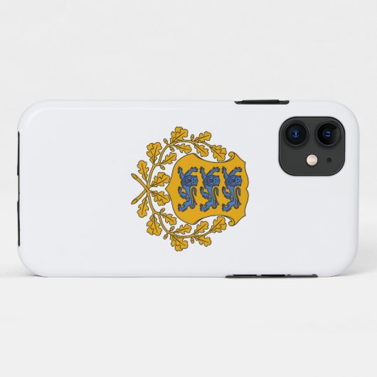 Estonia country coat arms symbol emblem flag Case-Mate iPhoneケース (裏面(横))