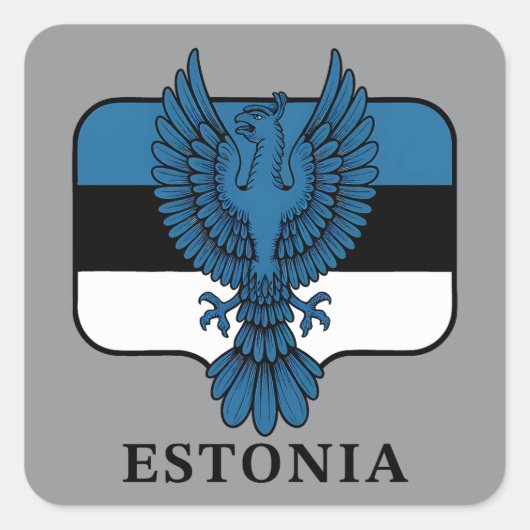 Estonia Northern Europe スクエアシール (正面)