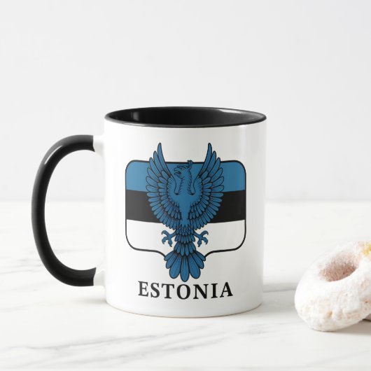 Estonia Northern Europe マグカップ (ドーナツ)