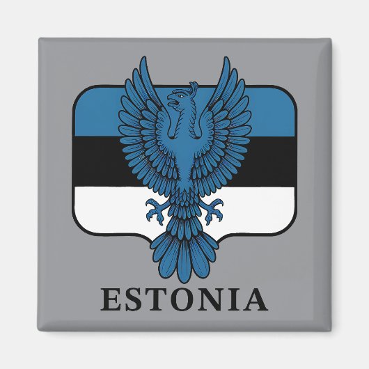 Estonia Northern Europe マグネット (正面)