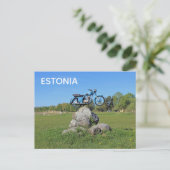 ESTONIA Old Motorcycle Postcard!  ポストカード (スタンド正面)