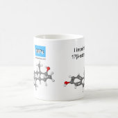 estradiolのテンプレートのマグの球および棒 コーヒーマグカップ (中央)