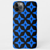 estrelas azuis em fundo escuro iPhoneケース (裏面)