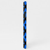 estrelas azuis em fundo escuro iPhoneケース (右側)