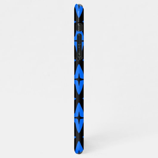 estrelas azuis em fundo escuro iPhoneケース (左側)