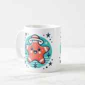 Estrellita de mar con sombrero コーヒーマグカップ (正面左)