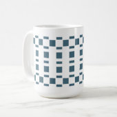 Estrutura F | Azul Petróleo コーヒーマグカップ (正面左)