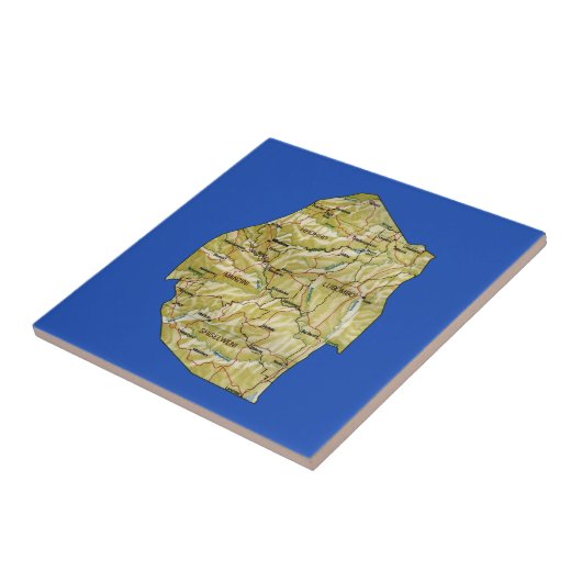 Eswatiniマップタイル タイル (側面)