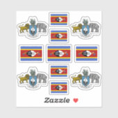 Eswatini – 国のシンボル/紋章のコート シール (シート)