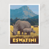 Eswatini Africa Vintage Travel  ポストカード (正面)