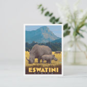 Eswatini Africa Vintage Travel  ポストカード (スタンド正面)