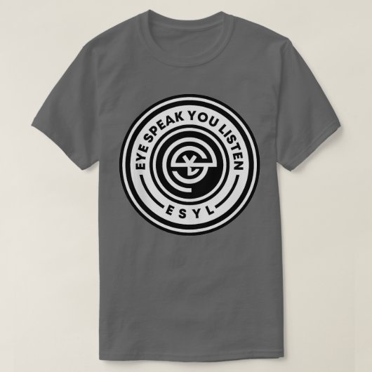 ESYLエンブレムロゴトップ Tシャツ (デザイン正面)