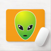 ET – オレンジ色 マウスパッド (マウス)