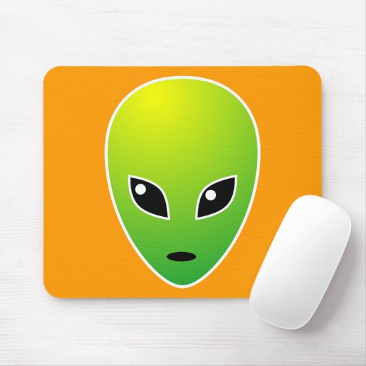 ET – オレンジ色 マウスパッド (マウス)
