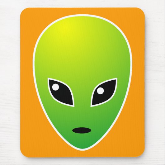 ET – オレンジ – カスタマイズオン マウスパッド (正面)