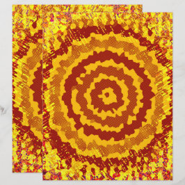 ET Abstract Flower Scrapbook Page 2-Sided Page